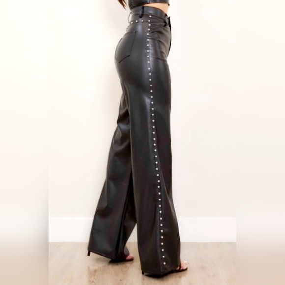 Pants - 22. Pearl Faux Leather Pants